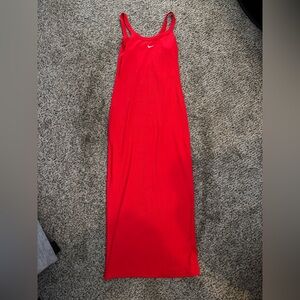 Nike Women's Vibrant Red Maxi Skirt